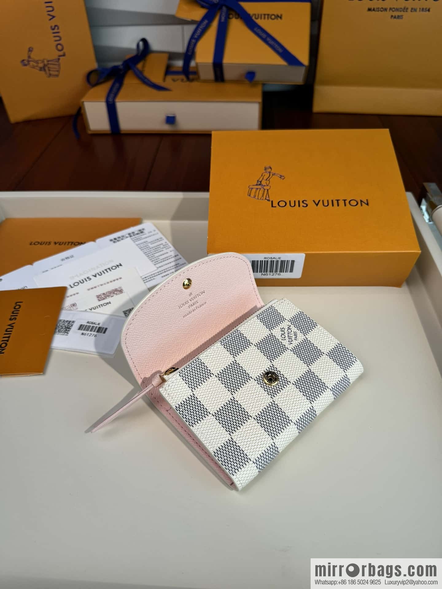 LV ROSALIE zero wallet N61276 Premium