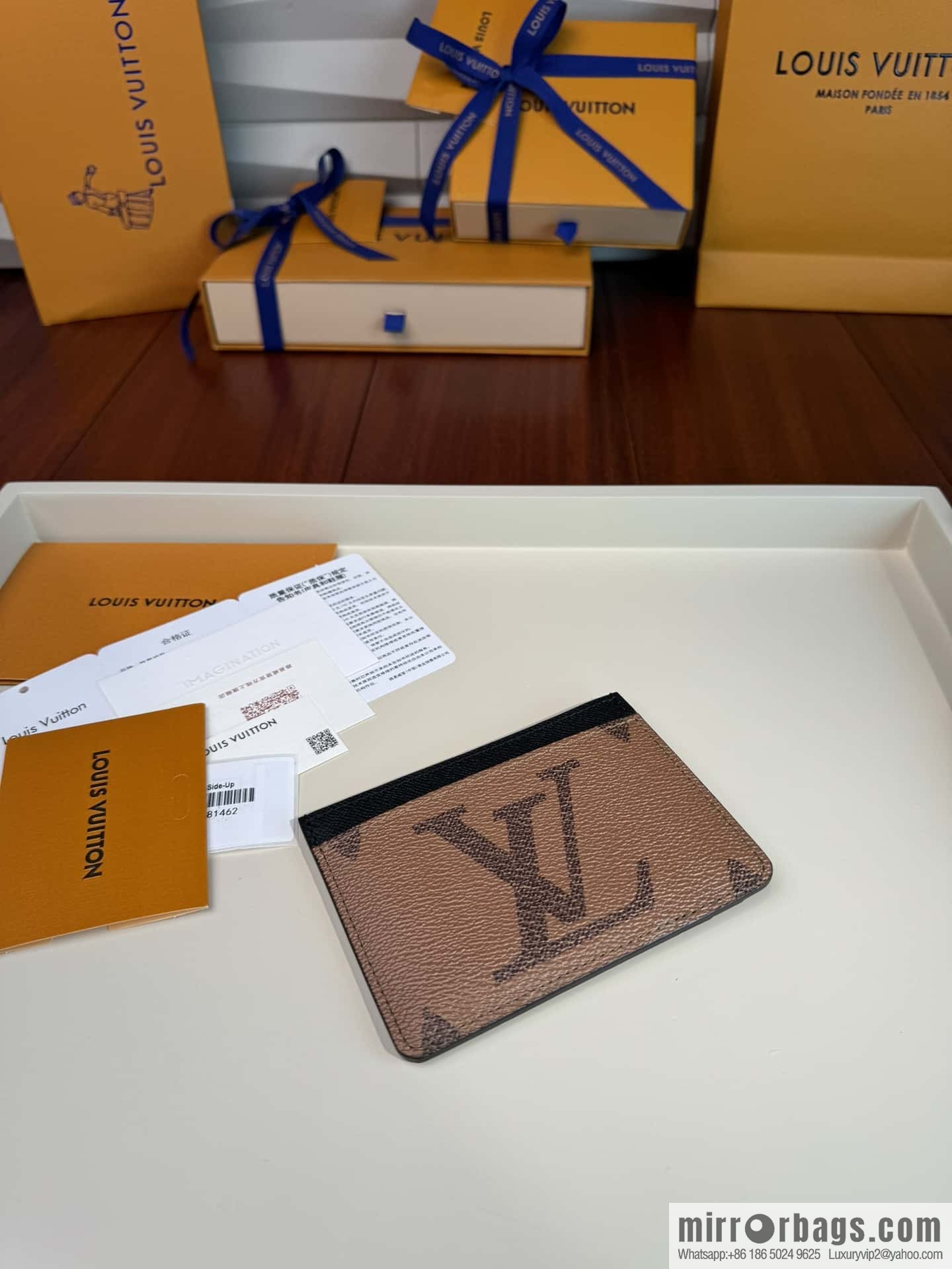 LV SIDE-UP card clip M81462 Premium