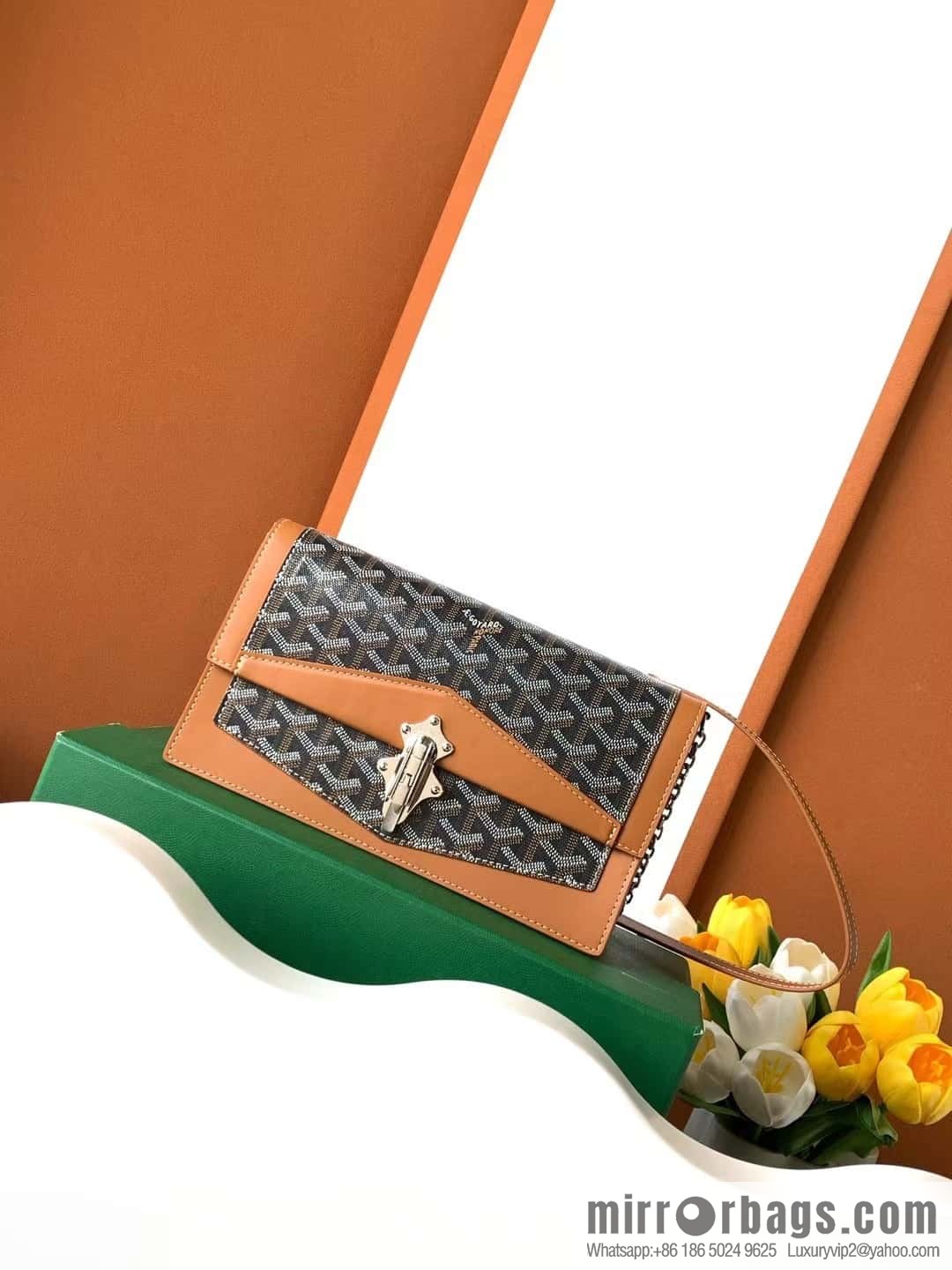 Goyard Duchess Marie-Caroline bag 020241-black and brown crossbody bag
