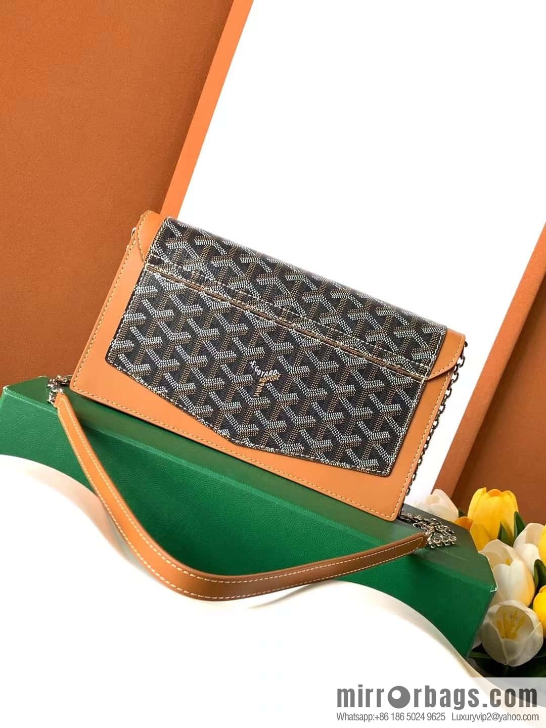 Goyard Duchess Marie-Caroline bag 020241-black and brown crossbody bag