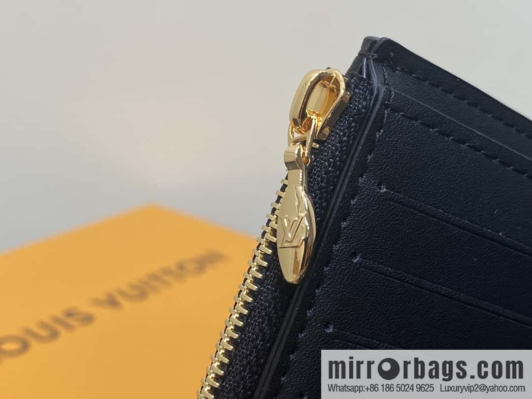 [Boutique‑grade] M82764 black full leather tri-fold wallet series Capucines wallet M82764 82835 white (floral)
