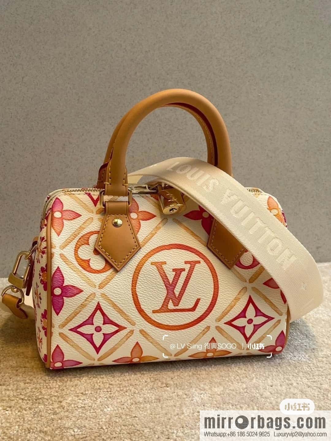[Boutique‑grade] M11461 red printed pillow bag speedy series, the new SPEEDY BANDOULIZRE 20 handbag of the season M11461