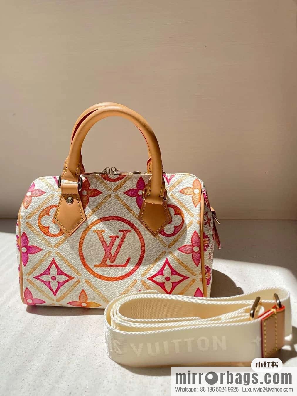 [Boutique‑grade] M11461 red printed pillow bag speedy series, the new SPEEDY BANDOULIZRE 20 handbag of the season M11461
