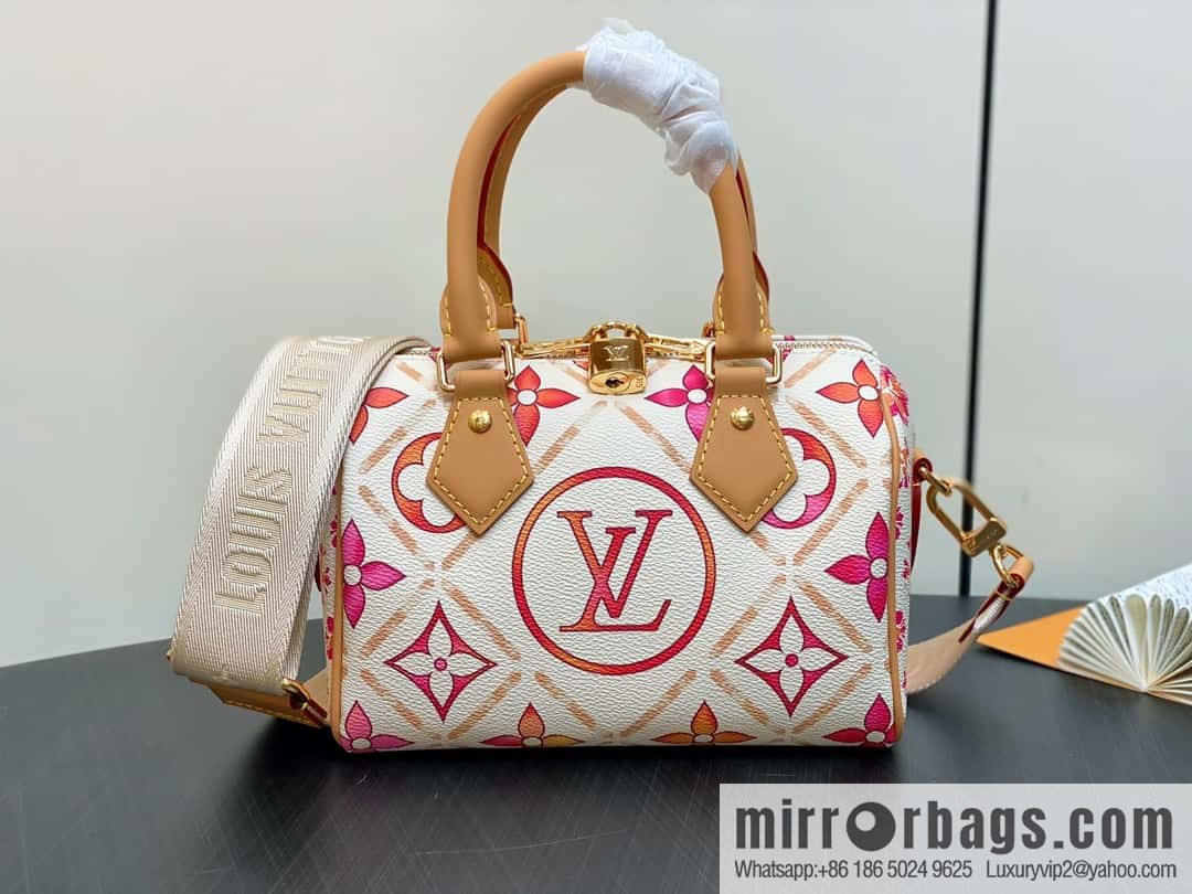 [Boutique‑grade] M11461 red printed pillow bag speedy series, the new SPEEDY BANDOULIZRE 20 handbag of the season M11461