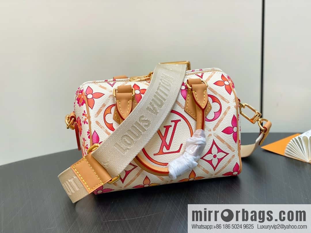 [Boutique‑grade] M11461 red printed pillow bag speedy series, the new SPEEDY BANDOULIZRE 20 handbag of the season M11461