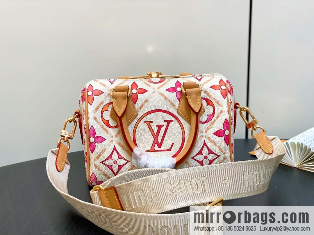 [Boutique‑grade] M11461 red printed pillow bag speedy series, the new SPEEDY BANDOULIZRE 20 handbag of the season M11461
