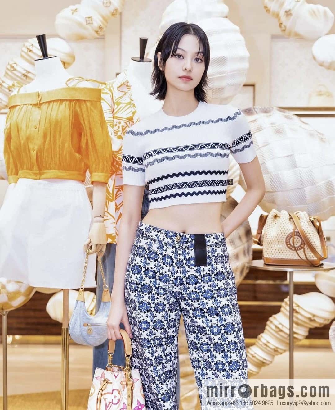 [Premium‑quality] M25315 rose red printed small bucket bag series Néonoé BB handbag (summer 2024)