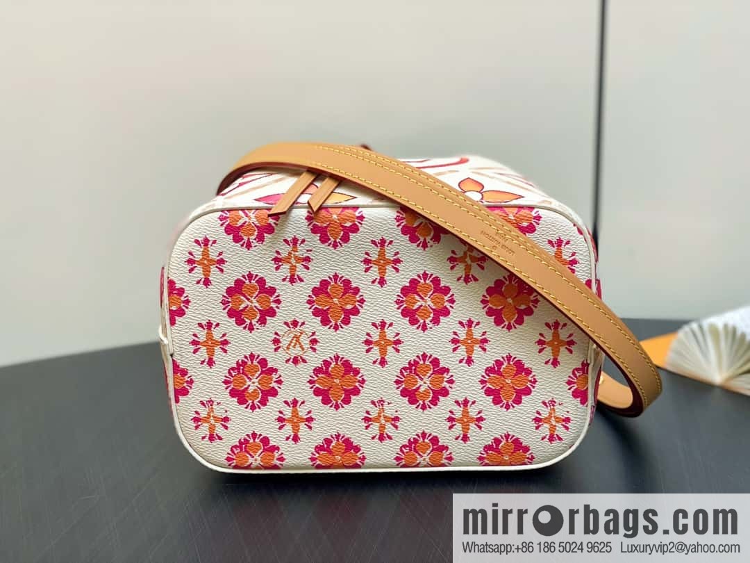 [Premium‑quality] M25315 rose red printed small bucket bag series Néonoé BB handbag (summer 2024)