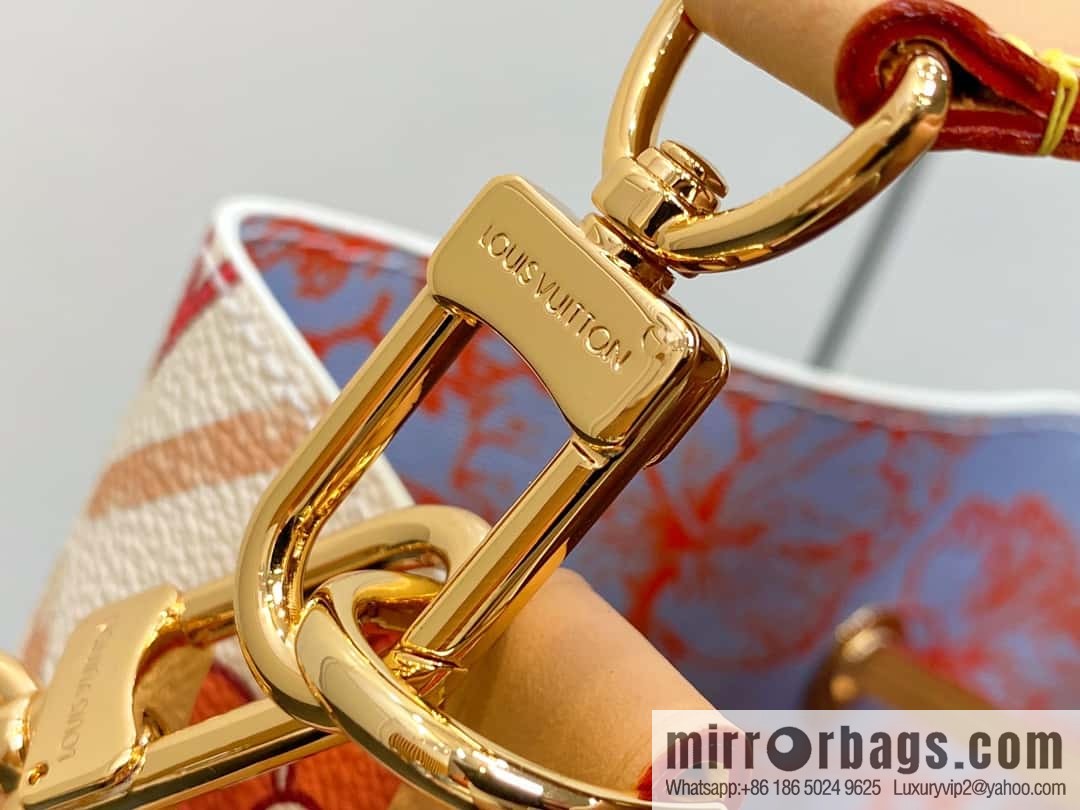 [Premium‑quality] M25315 rose red printed small bucket bag series Néonoé BB handbag (summer 2024)