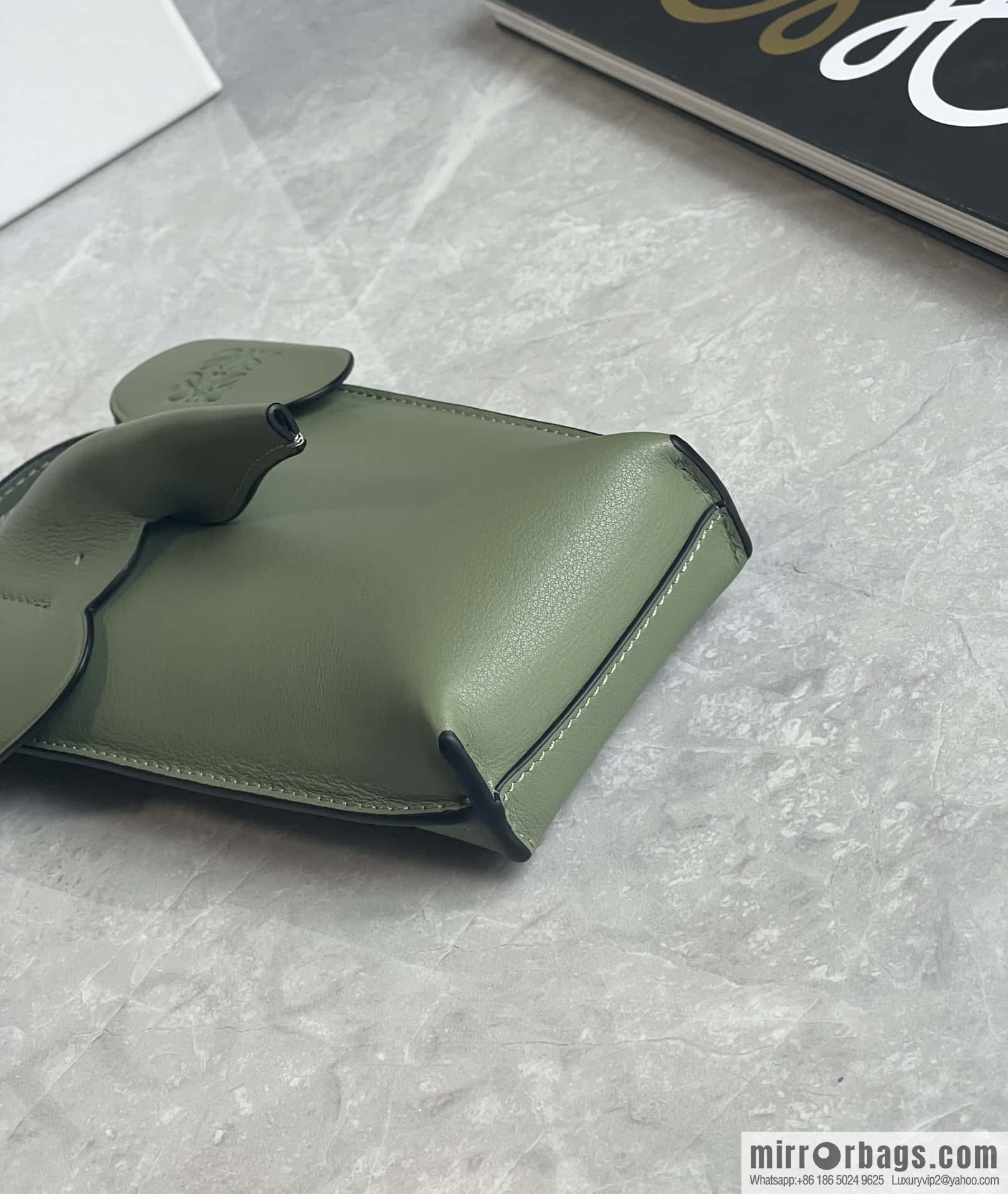 LOEWE 🐘 super act cute baby elephant mobile phone bag 0557 avocado green