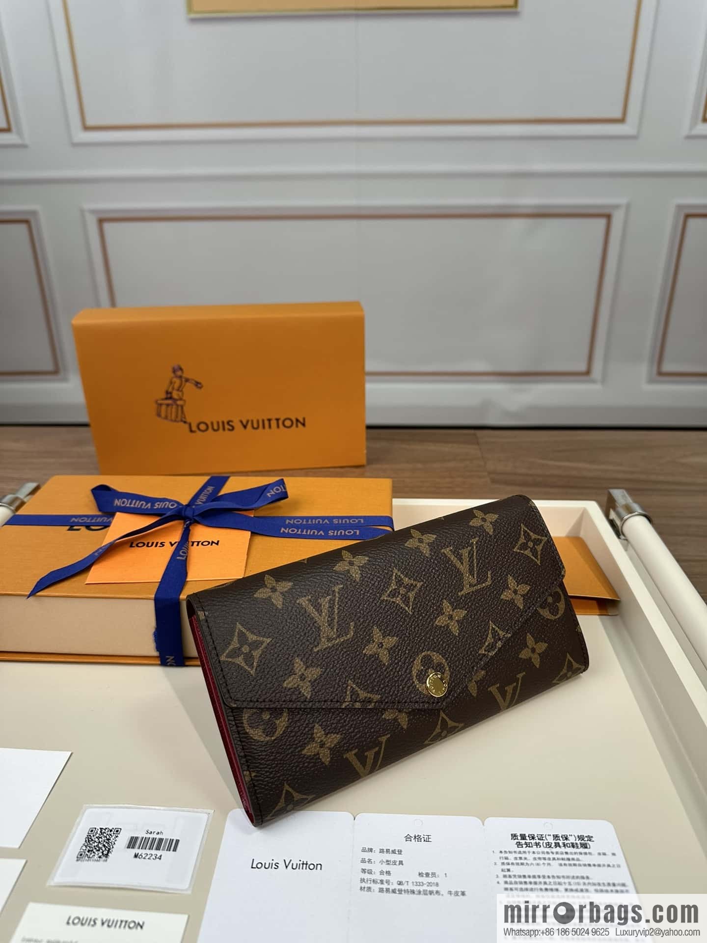 LV SARAH Wallet M62234 Premium