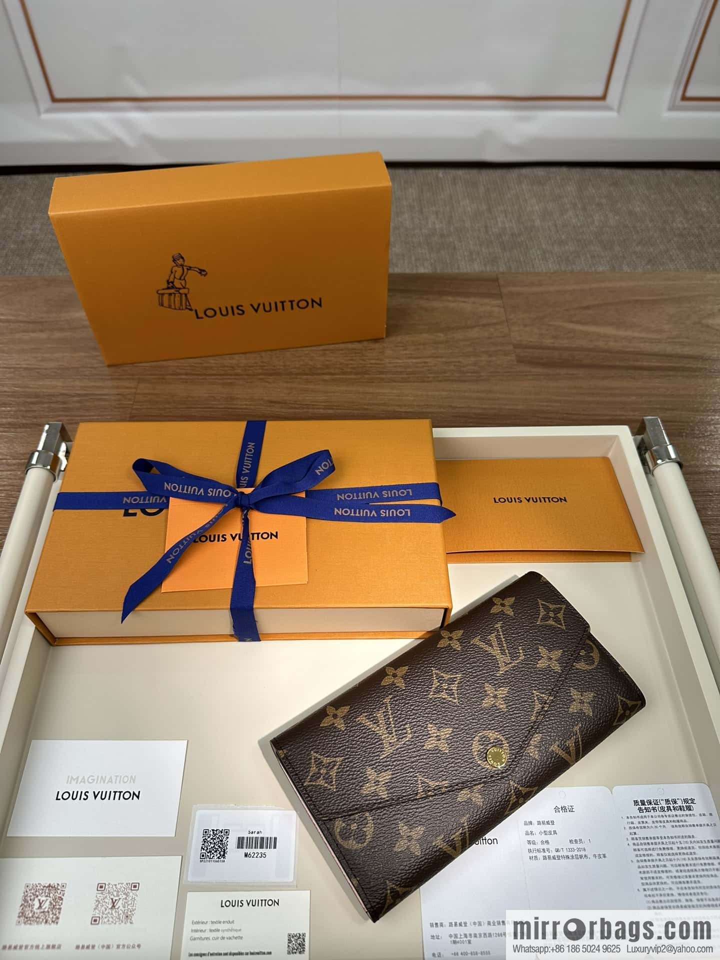 LV SARAH wallet M62235 Premium