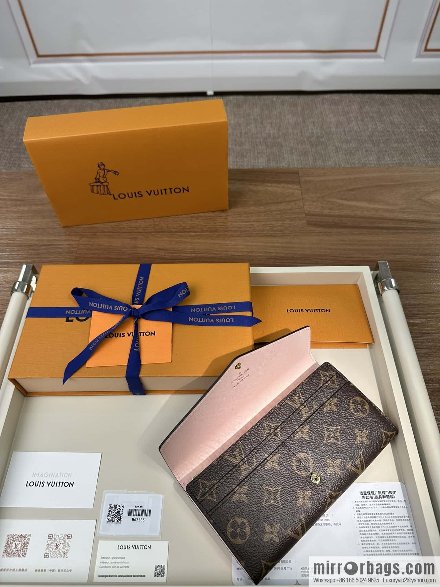 LV SARAH wallet M62235 Premium