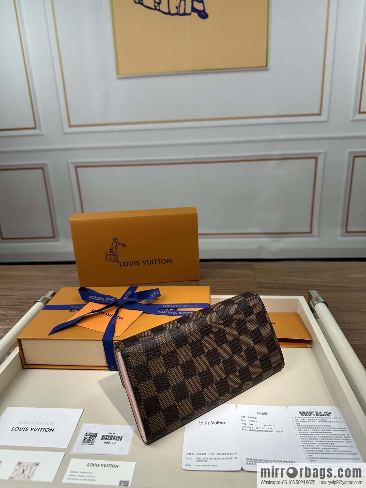 LV SARAH wallet N60114 Premium