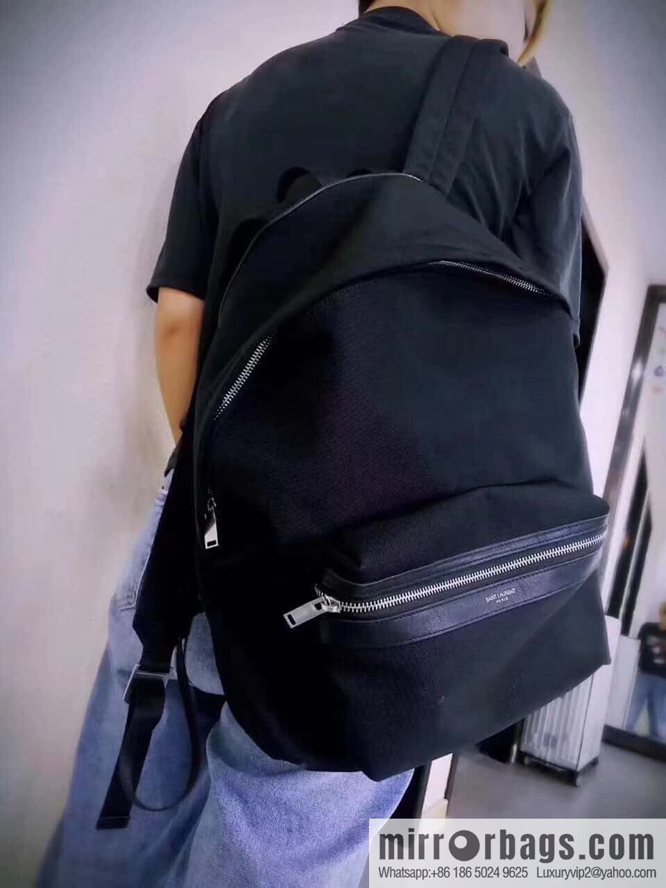 YSL 𝗖𝗜𝗧𝗬 𝗕𝗮𝗰𝗸𝗽𝗮𝗰𝗸 canvas backpack 534967