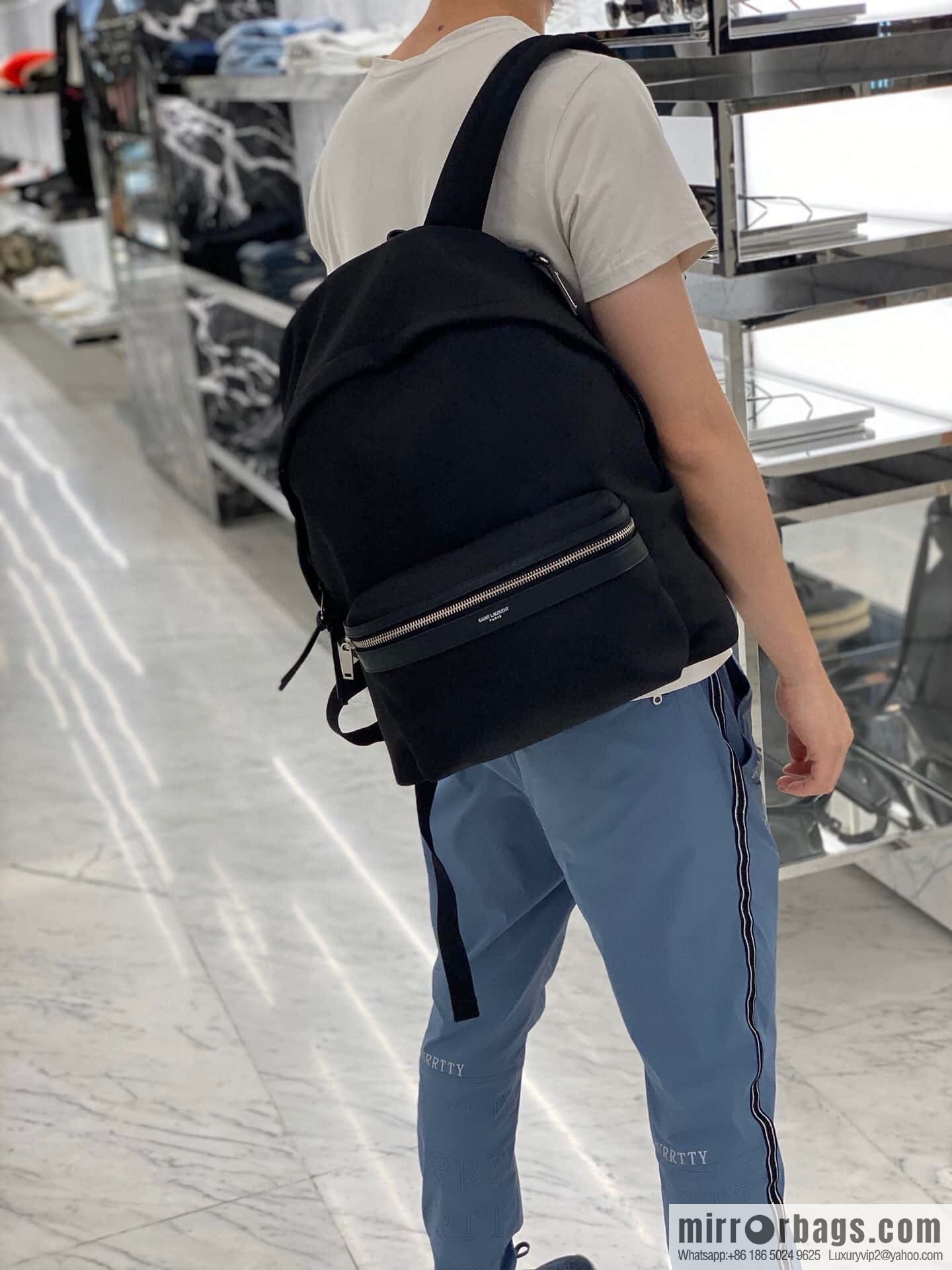 YSL 𝗖𝗜𝗧𝗬 𝗕𝗮𝗰𝗸𝗽𝗮𝗰𝗸 canvas backpack 534967