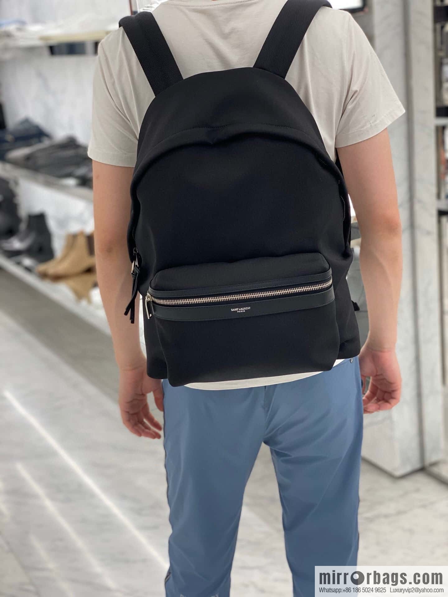 YSL 𝗖𝗜𝗧𝗬 𝗕𝗮𝗰𝗸𝗽𝗮𝗰𝗸 canvas backpack 534967