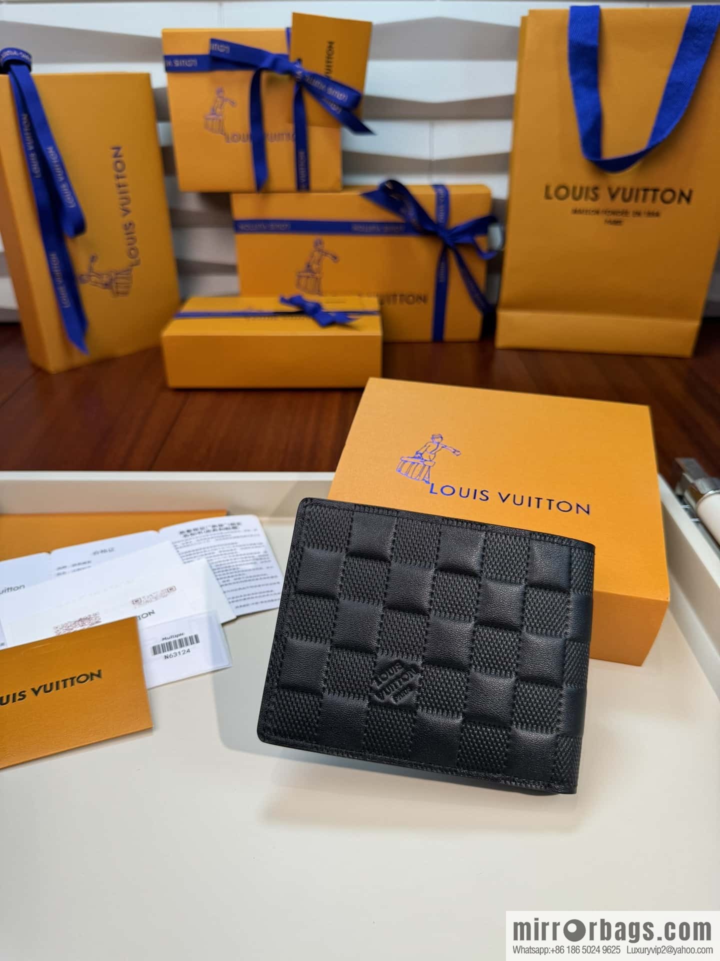 LV Multiple Wallets N63124 Premium