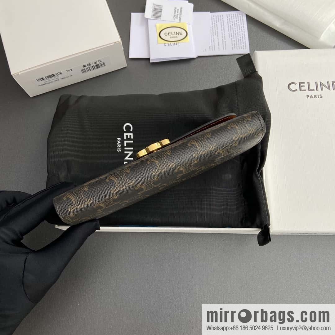 CELINE TRIOMPHE Iconic printed wallet 10E312DPV.38NO 313