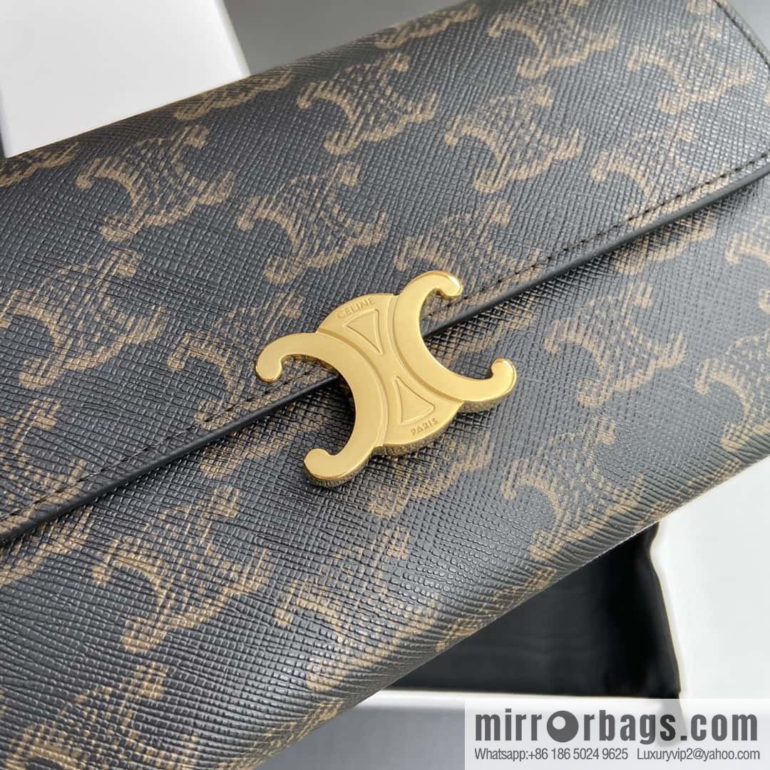 CELINE TRIOMPHE Iconic printed wallet 10E312DPV.38NO 313