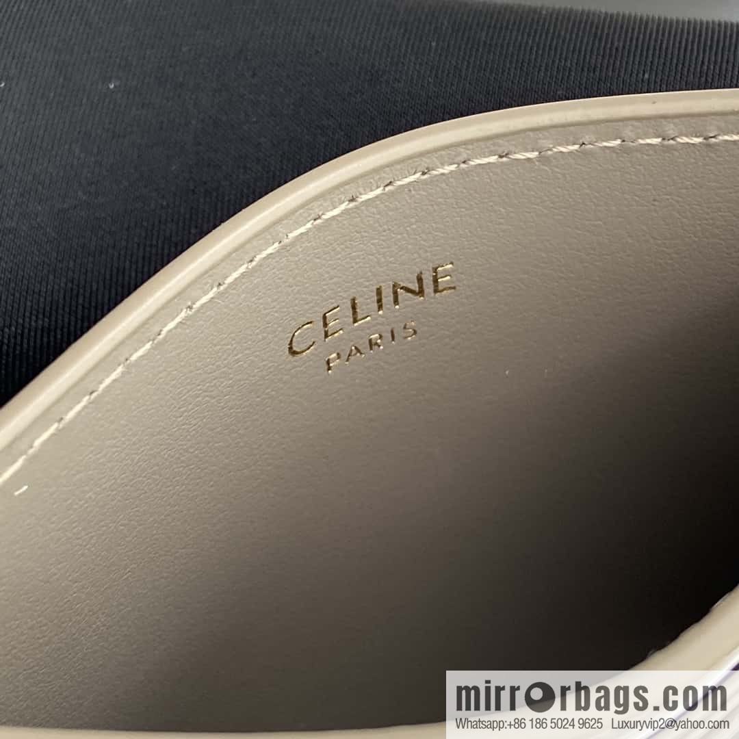 CELINE TRIOMPHE glossy cow leather (fabric) card holder 10L832CQH.04LU833