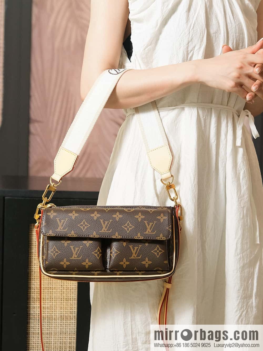 LV 𝐕𝐈𝐕𝐀𝐂𝐈𝐓𝐄 Medieval Camel Bag Series #M46999