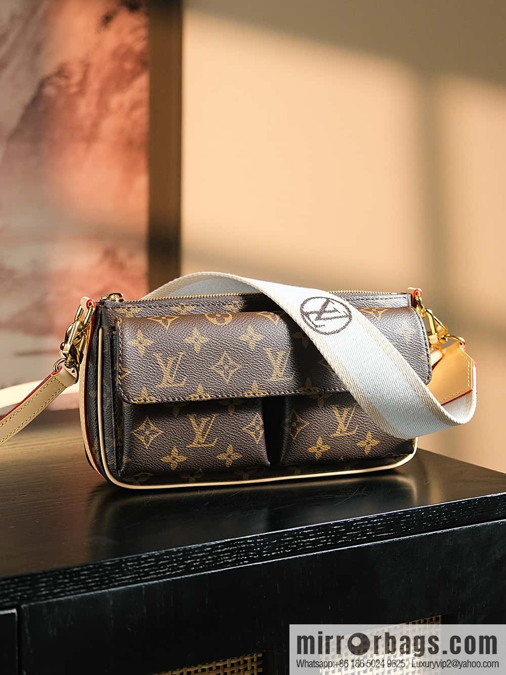 LV 𝐕𝐈𝐕𝐀𝐂𝐈𝐓𝐄 Medieval Camel Bag Series #M46999