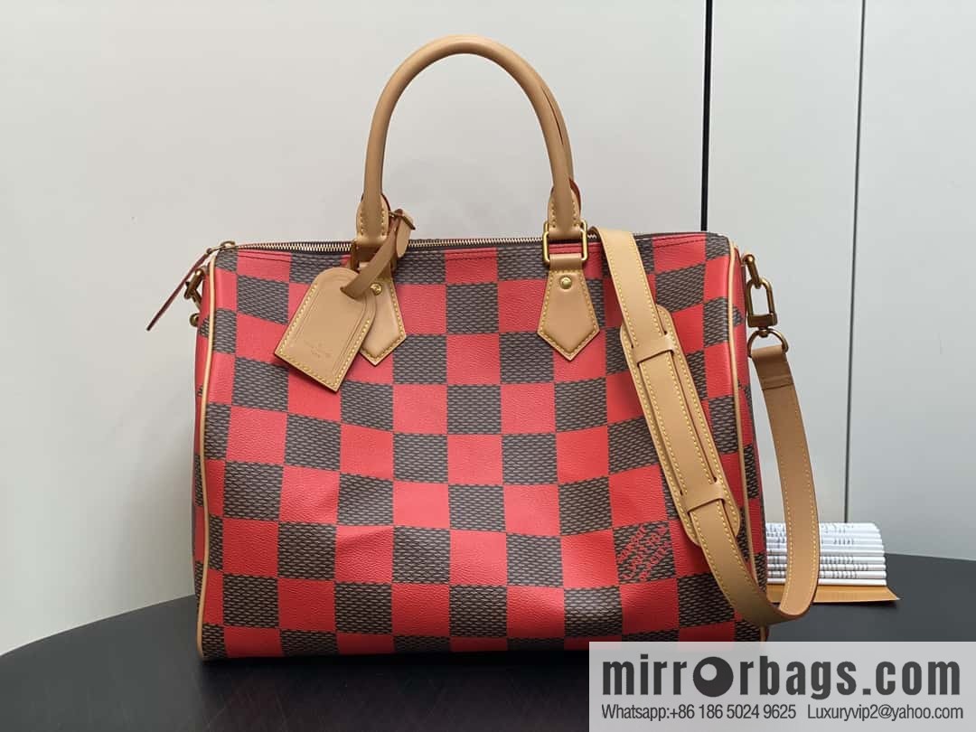 [Premium‑quality] N40579 green N40580 red 40cm travel bag Speedy Bandoulière 40 handbag