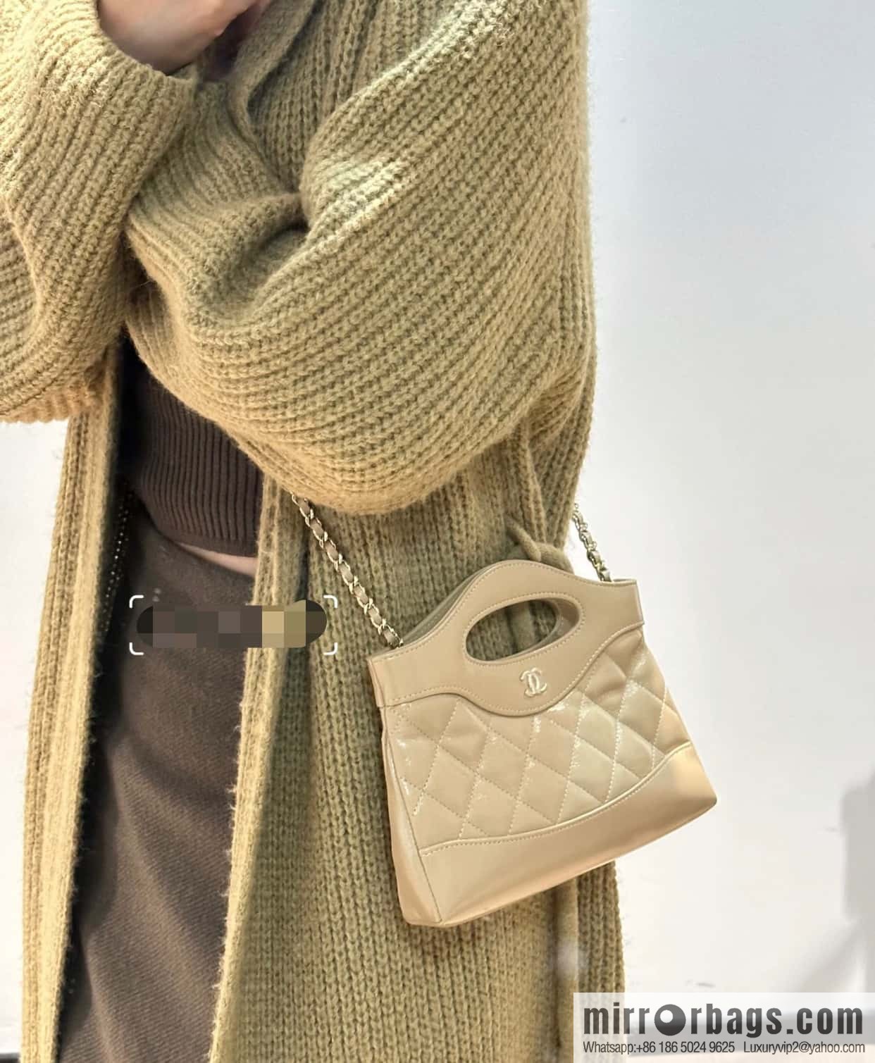 ππππππ πππ¬ horizontal 31bag Milk tea apricot π§ AP3656