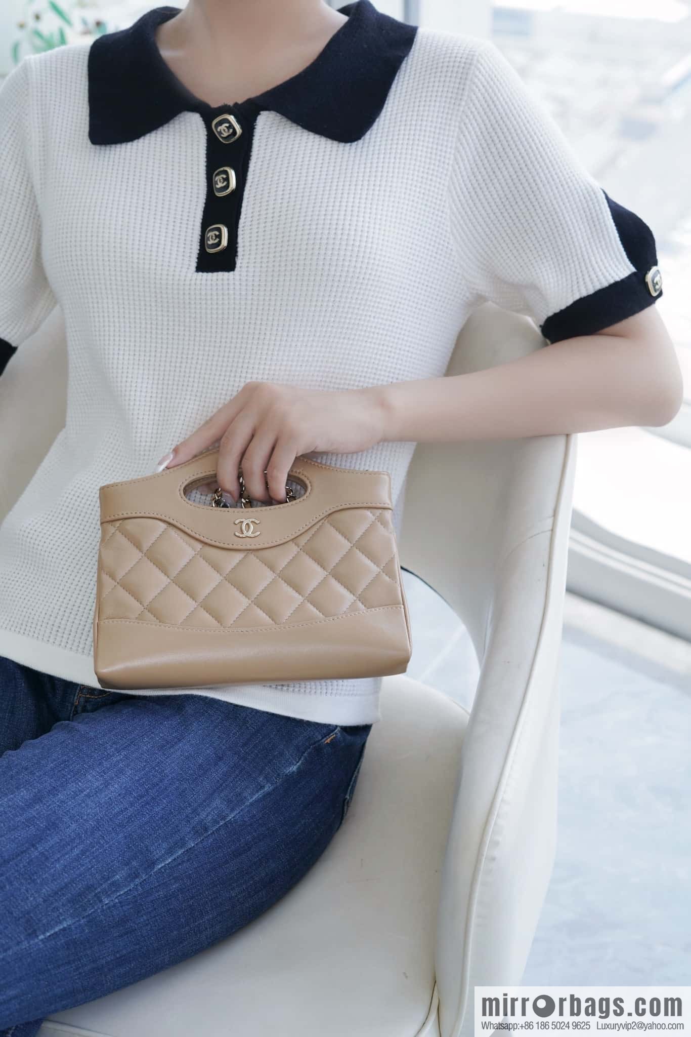 ππππππ πππ¬ horizontal 31bag Milk tea apricot π§ AP3656