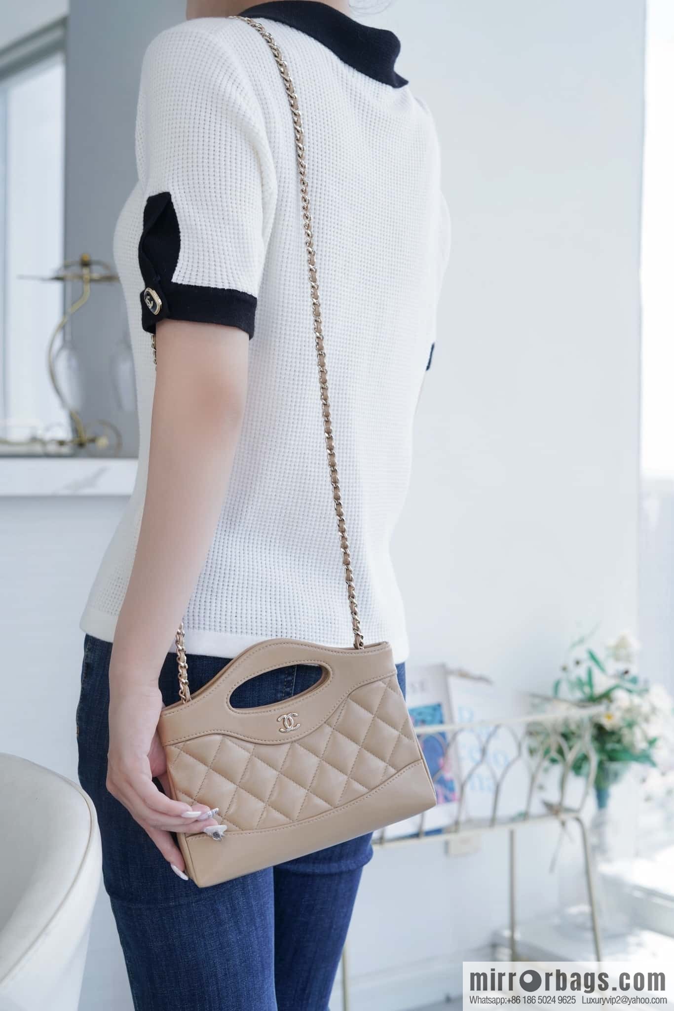 ππππππ πππ¬ horizontal 31bag Milk tea apricot π§ AP3656
