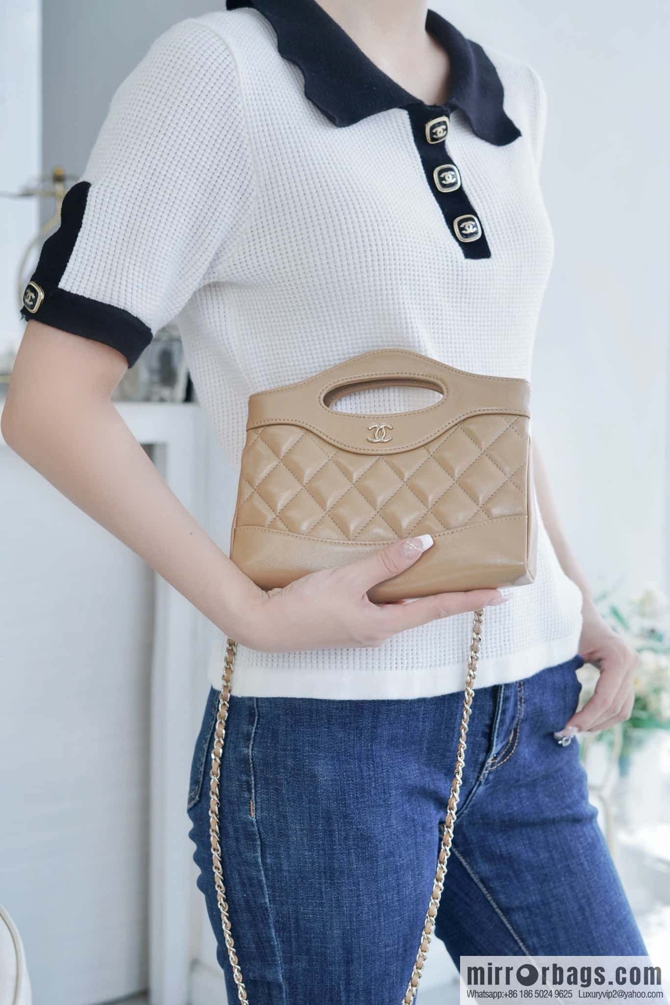 ππππππ πππ¬ horizontal 31bag Milk tea apricot π§ AP3656