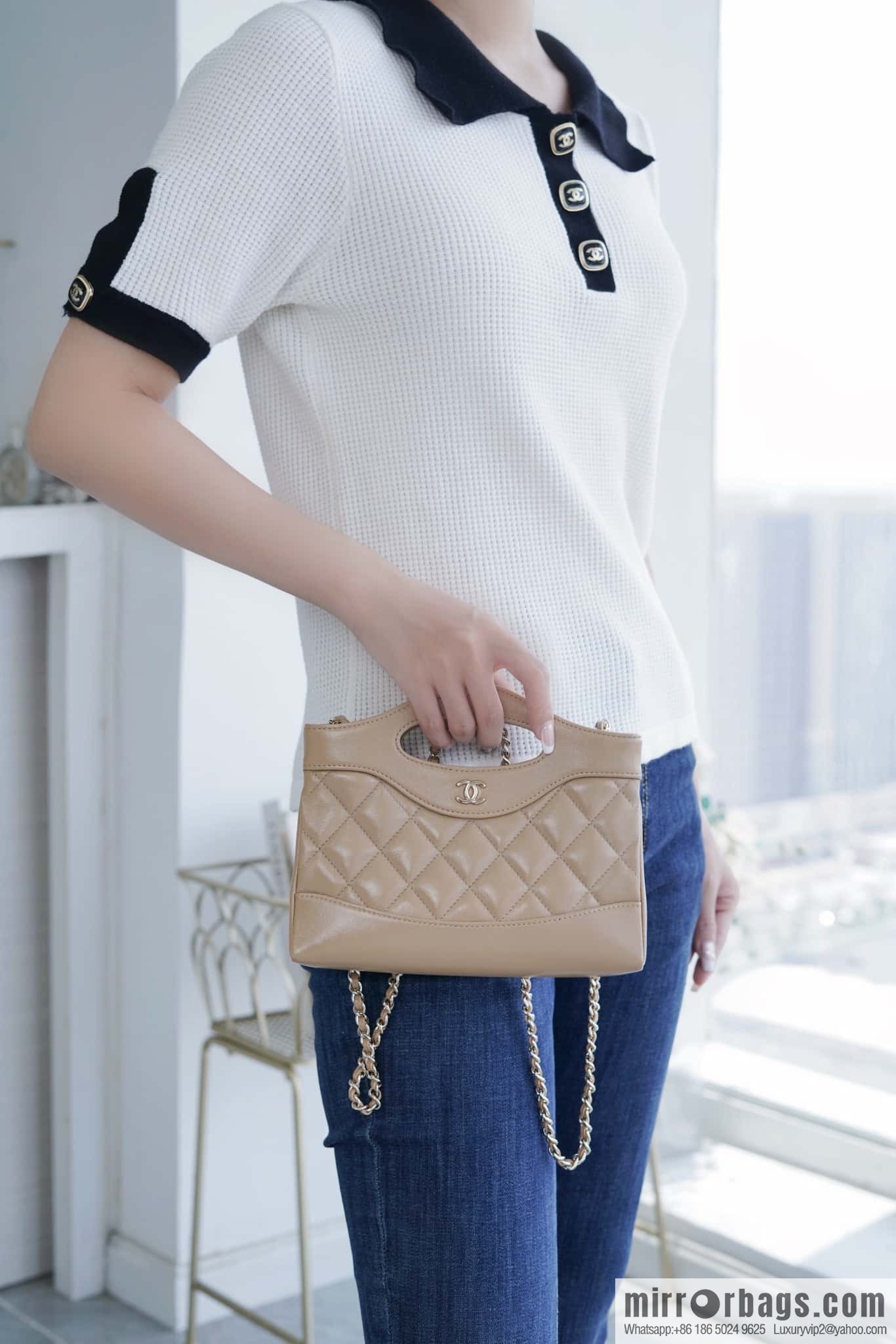 ππππππ πππ¬ horizontal 31bag Milk tea apricot π§ AP3656