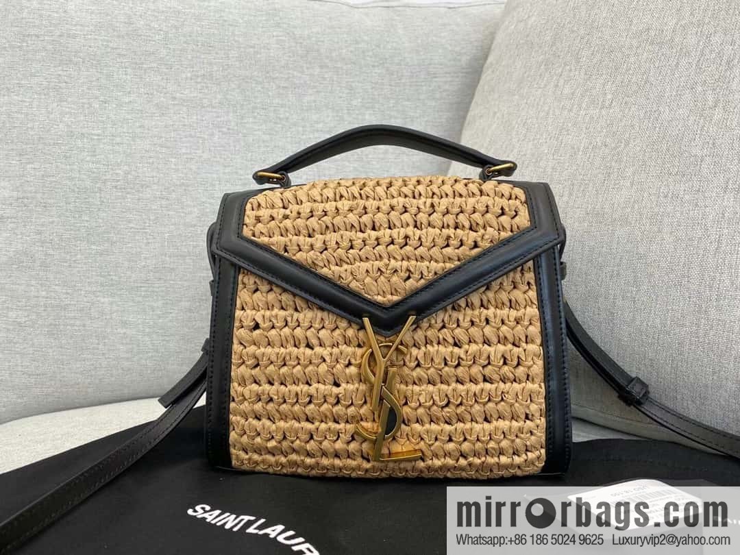 YSL #𝑪𝒂𝒔𝒔𝒂𝒏𝒅𝒓𝒂 mini woven handbag #623930