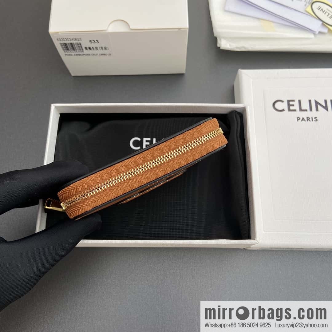 CELINE TRIOMPHE Smooth sheepskin short pull bag 10K 533 DR8.04LU