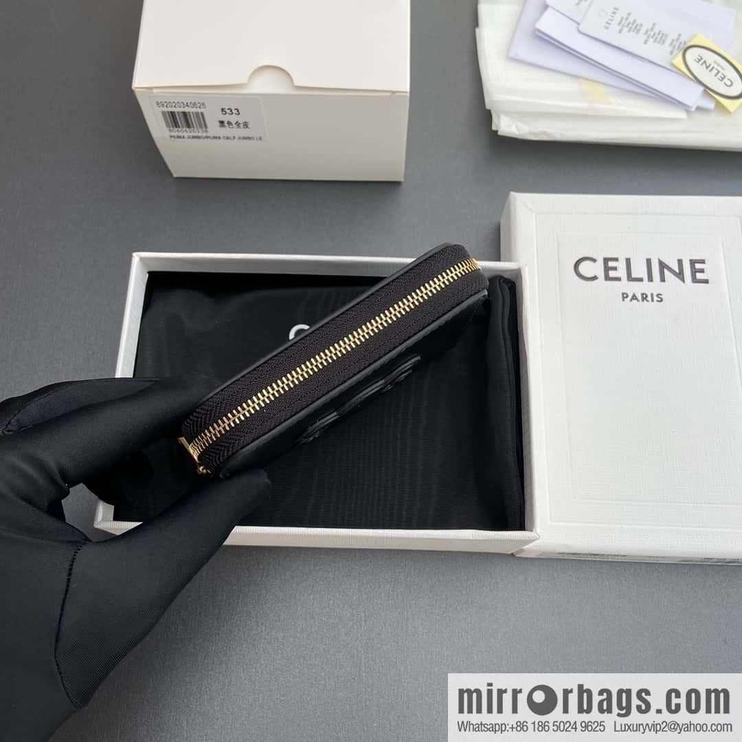 CELINE TRIOMPHE Smooth sheepskin short pull bag 10K 533 DR8.04LU