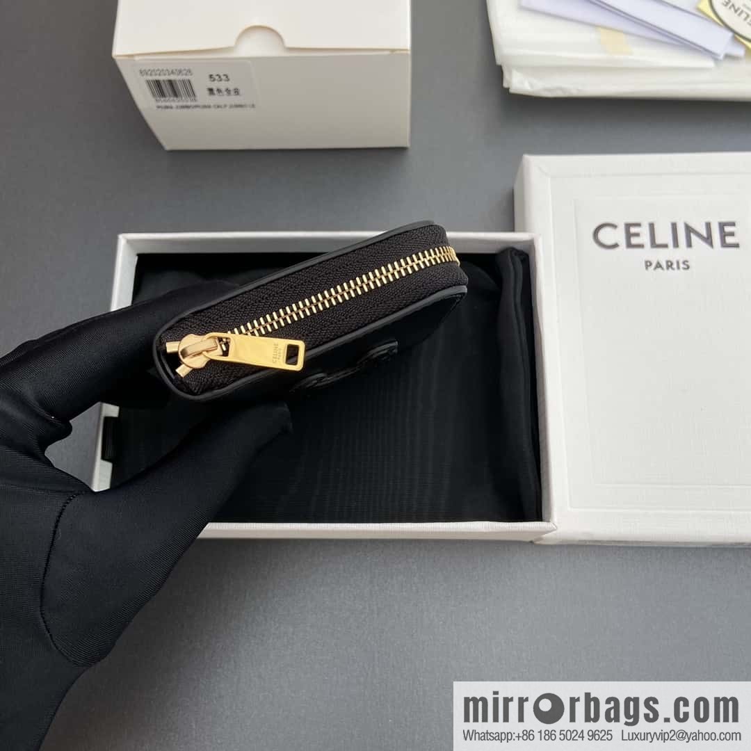CELINE TRIOMPHE Smooth sheepskin short pull bag 10K 533 DR8.04LU