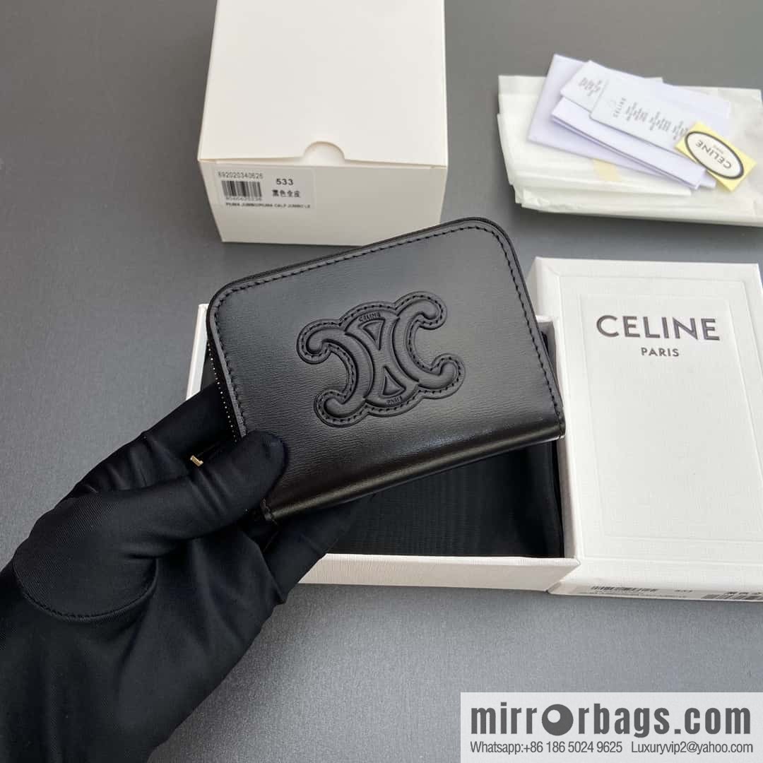 CELINE TRIOMPHE Smooth sheepskin short pull bag 10K 533 DR8.04LU
