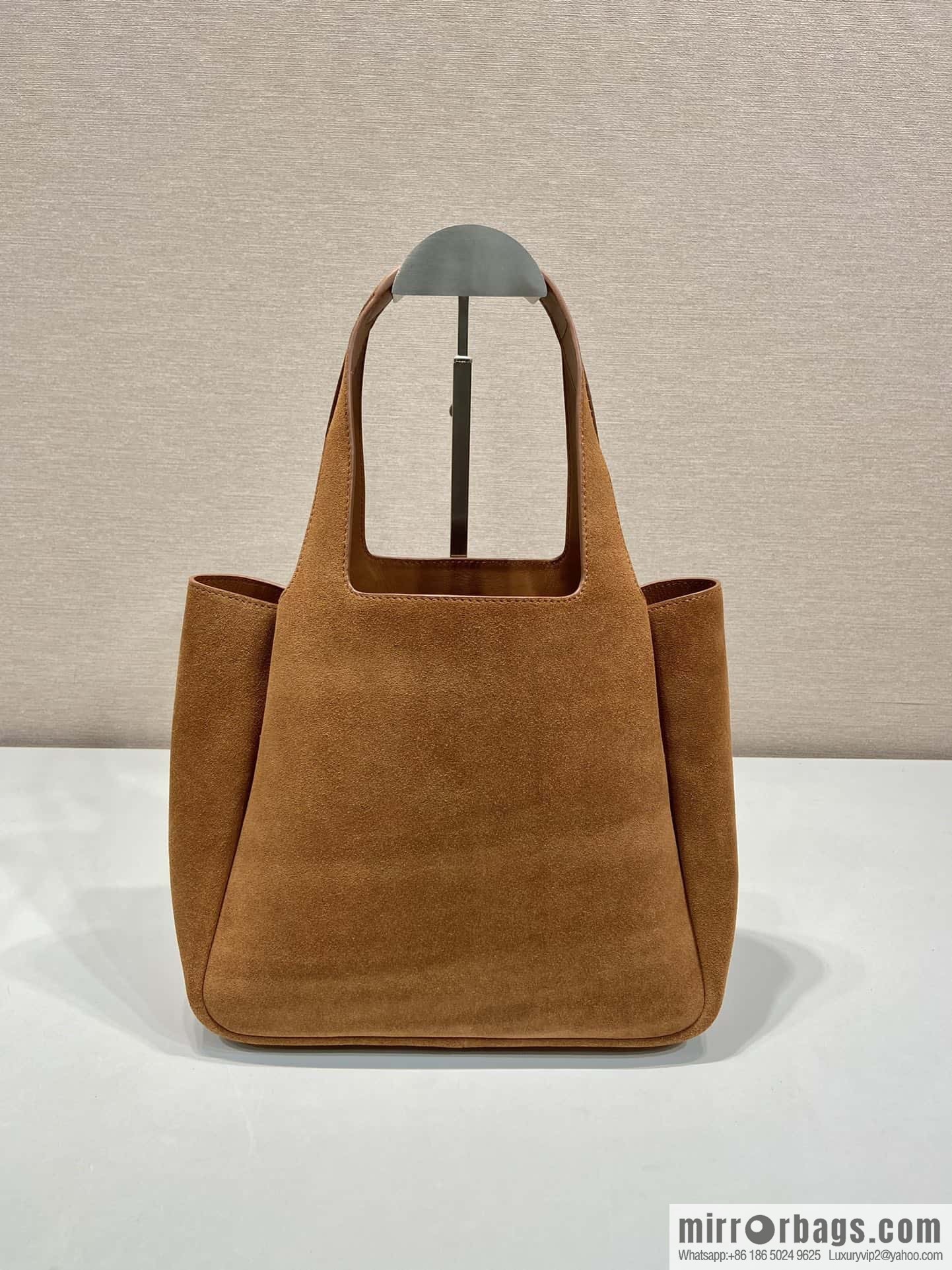 PRADA 🎉 frosted leather vegetable basket 🎉🎉 1BG335 large new bucket bag✨