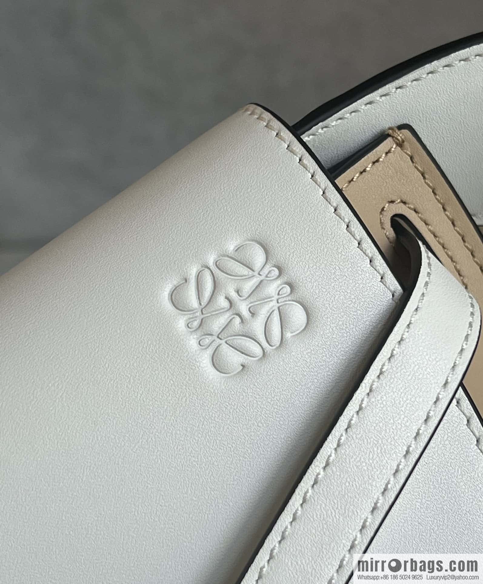 LOEWE letter wide shoulder strap saddle bag MiniGateDual handbag 0672