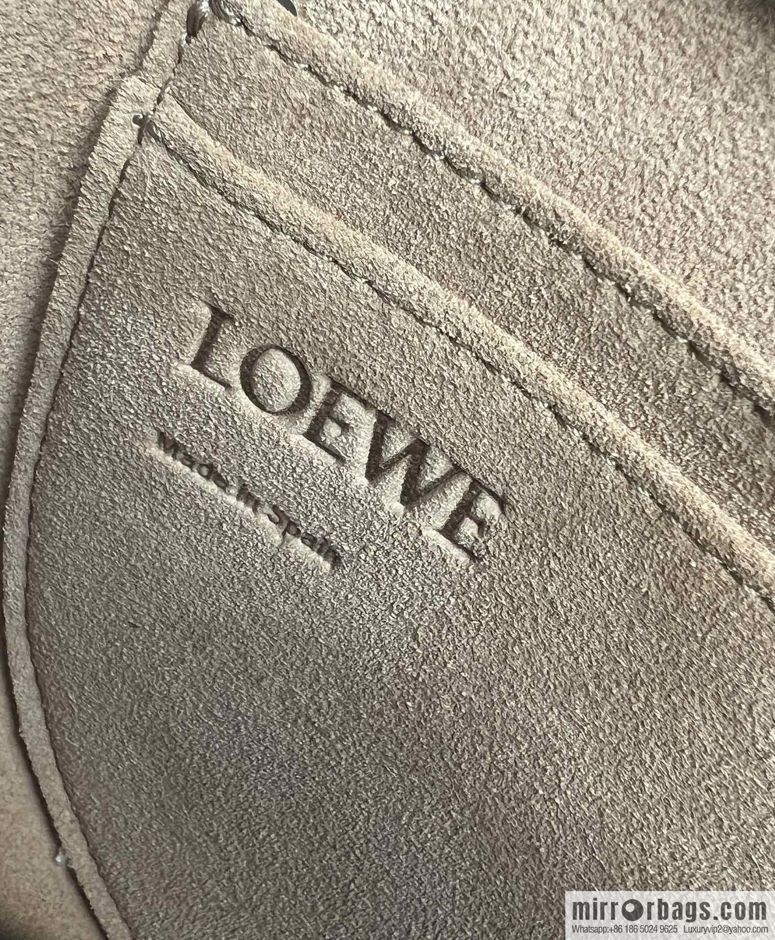 LOEWE letter wide shoulder strap saddle bag MiniGateDual handbag 0672