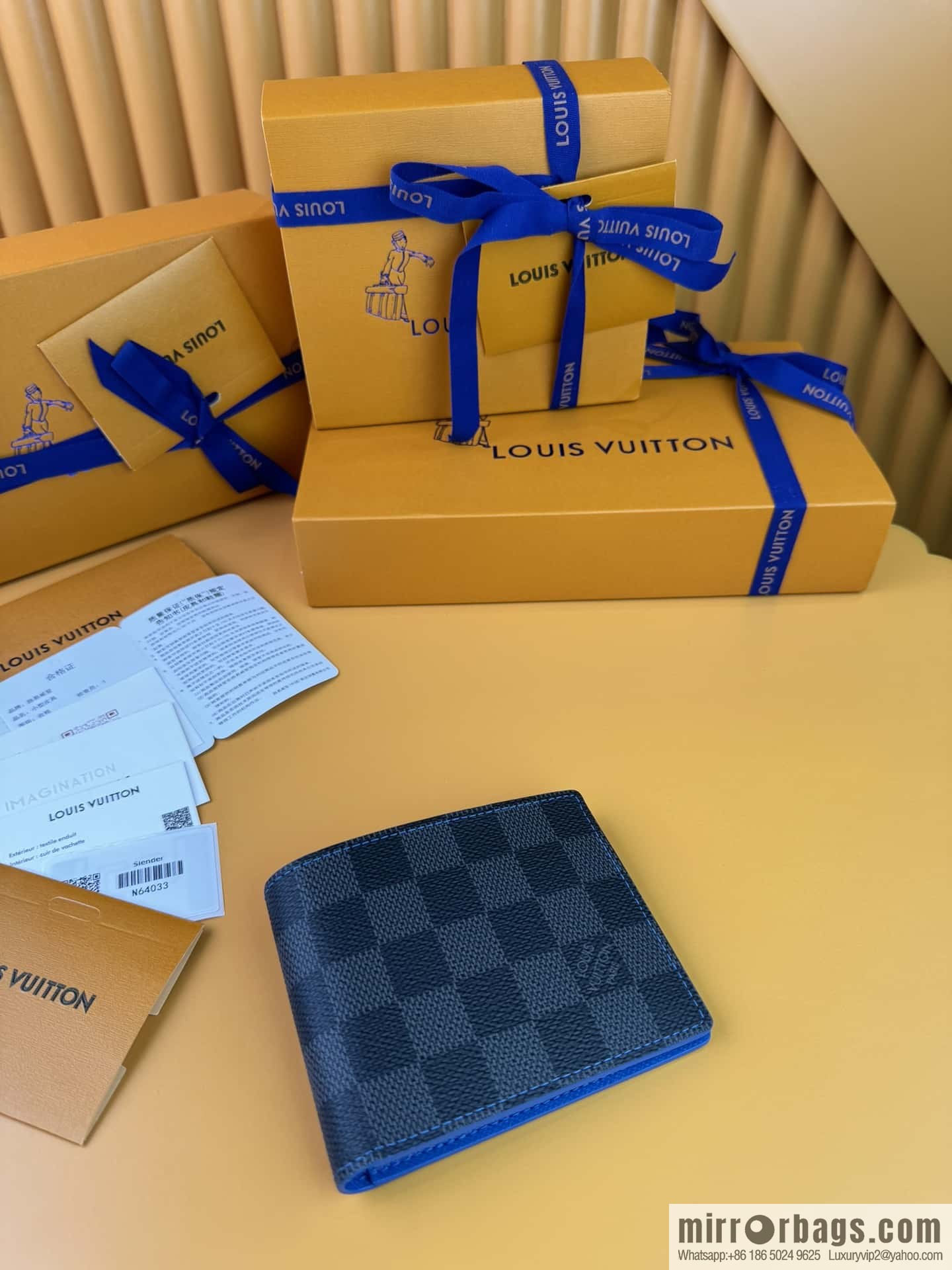 LV Slender Wallet N64033 Premium