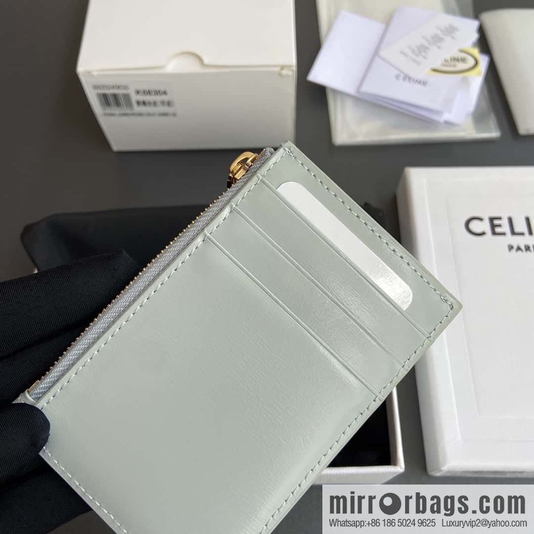 CELINE TRIOMPHE logo printed card holder 10K58304EMJ.04LU