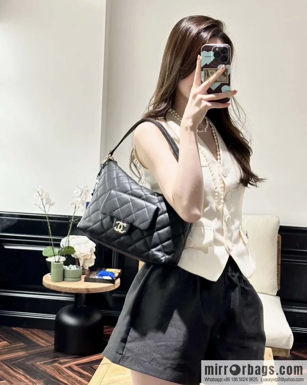 CHANEL B autumn and winter new armpit dumpling bag AS4347