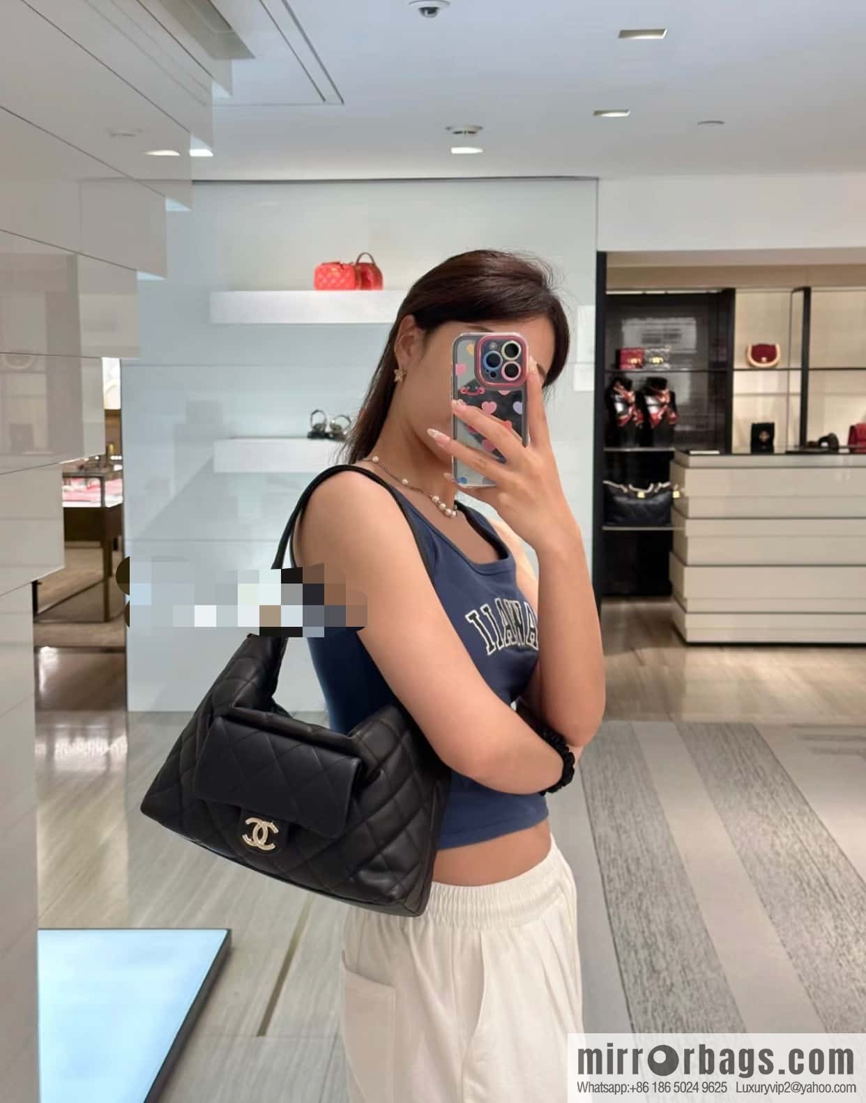 CHANEL B autumn and winter new armpit dumpling bag AS4347