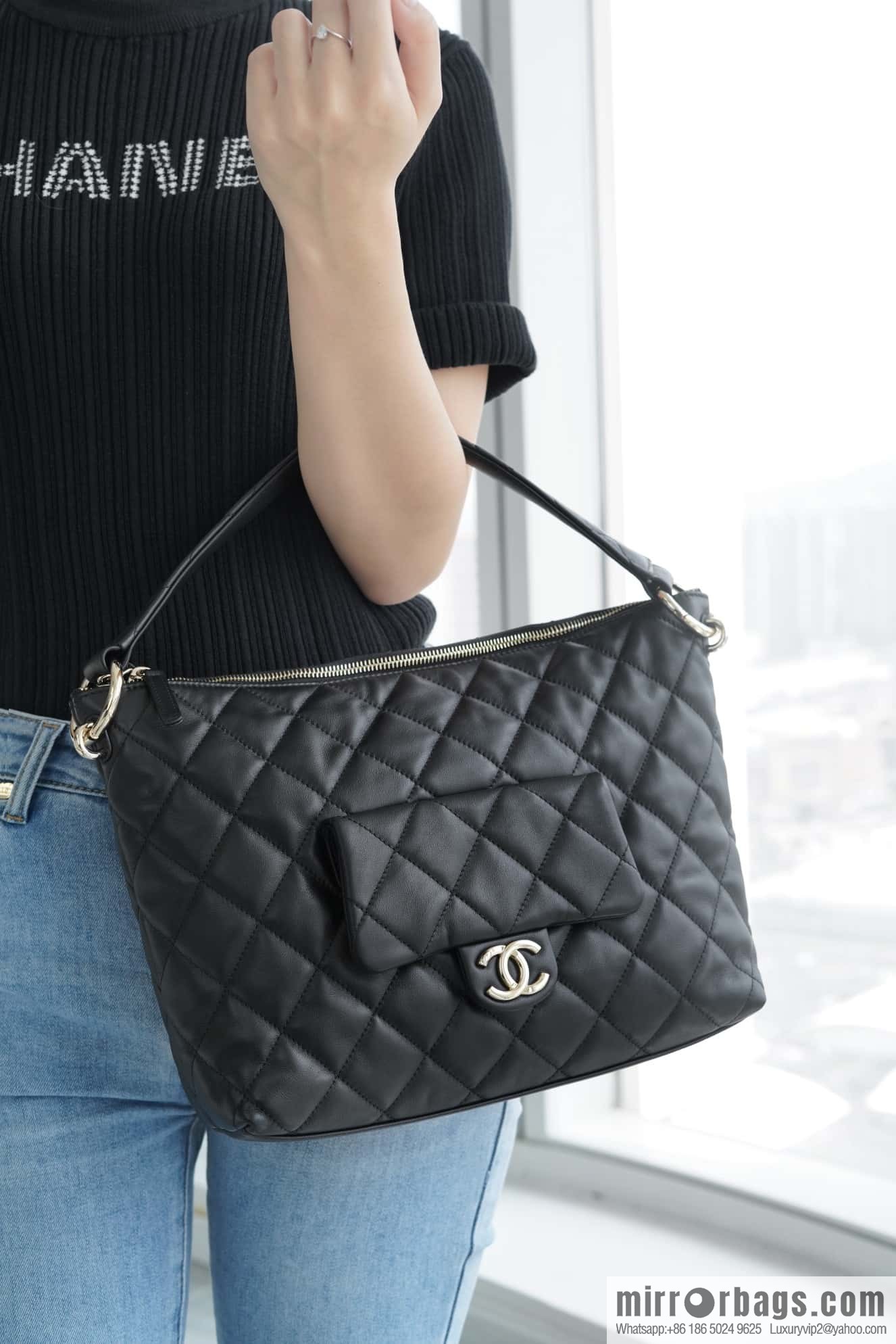 CHANEL B autumn and winter new armpit dumpling bag AS4347