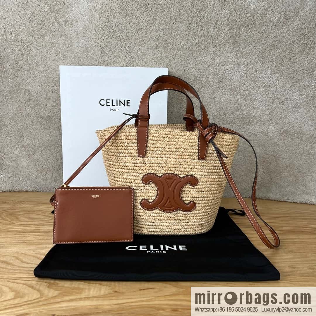 CELINE TEEN Plant material Wagyu leather (fabric) Soft classic basket bag 115802