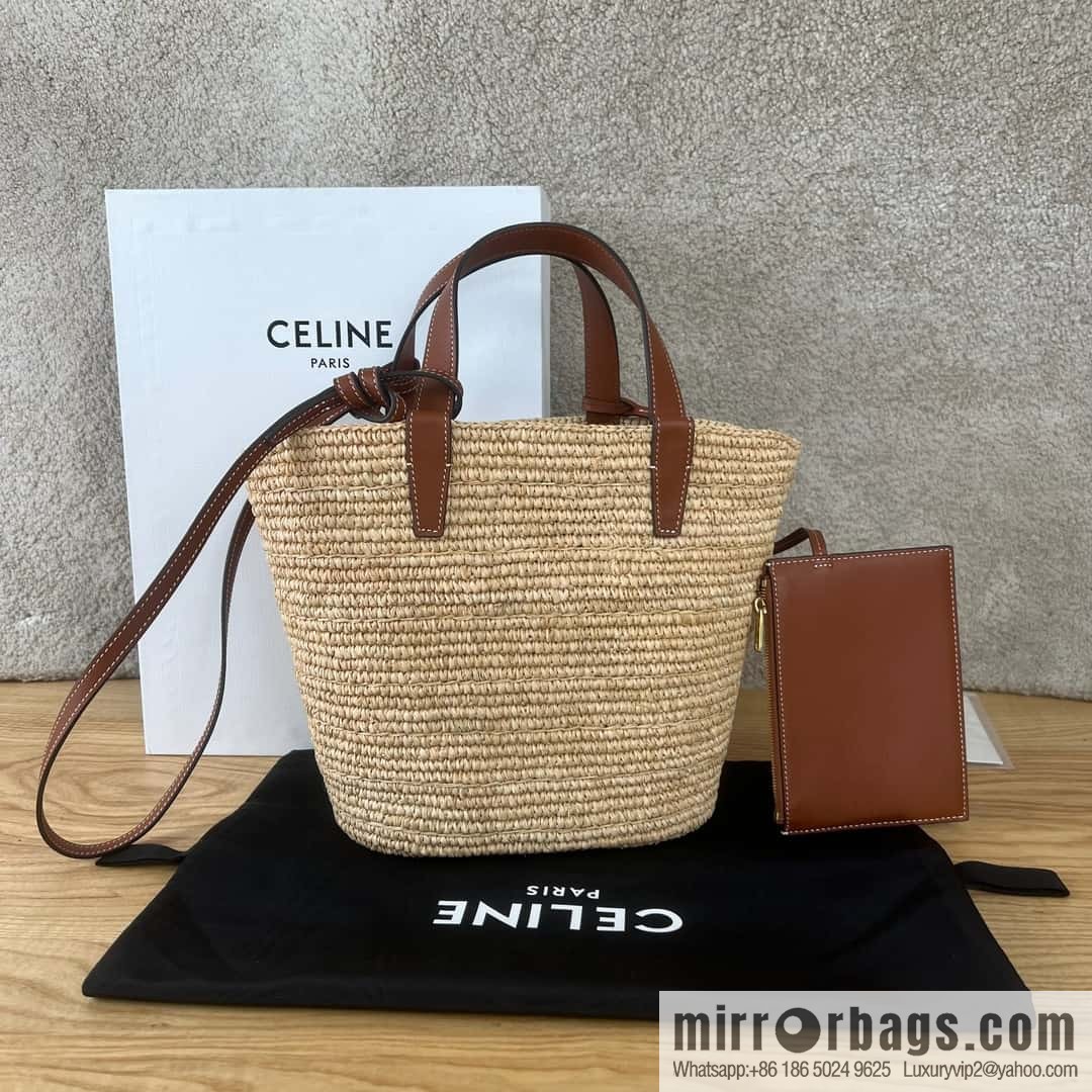 CELINE TEEN Plant material Wagyu leather (fabric) Soft classic basket bag 115802