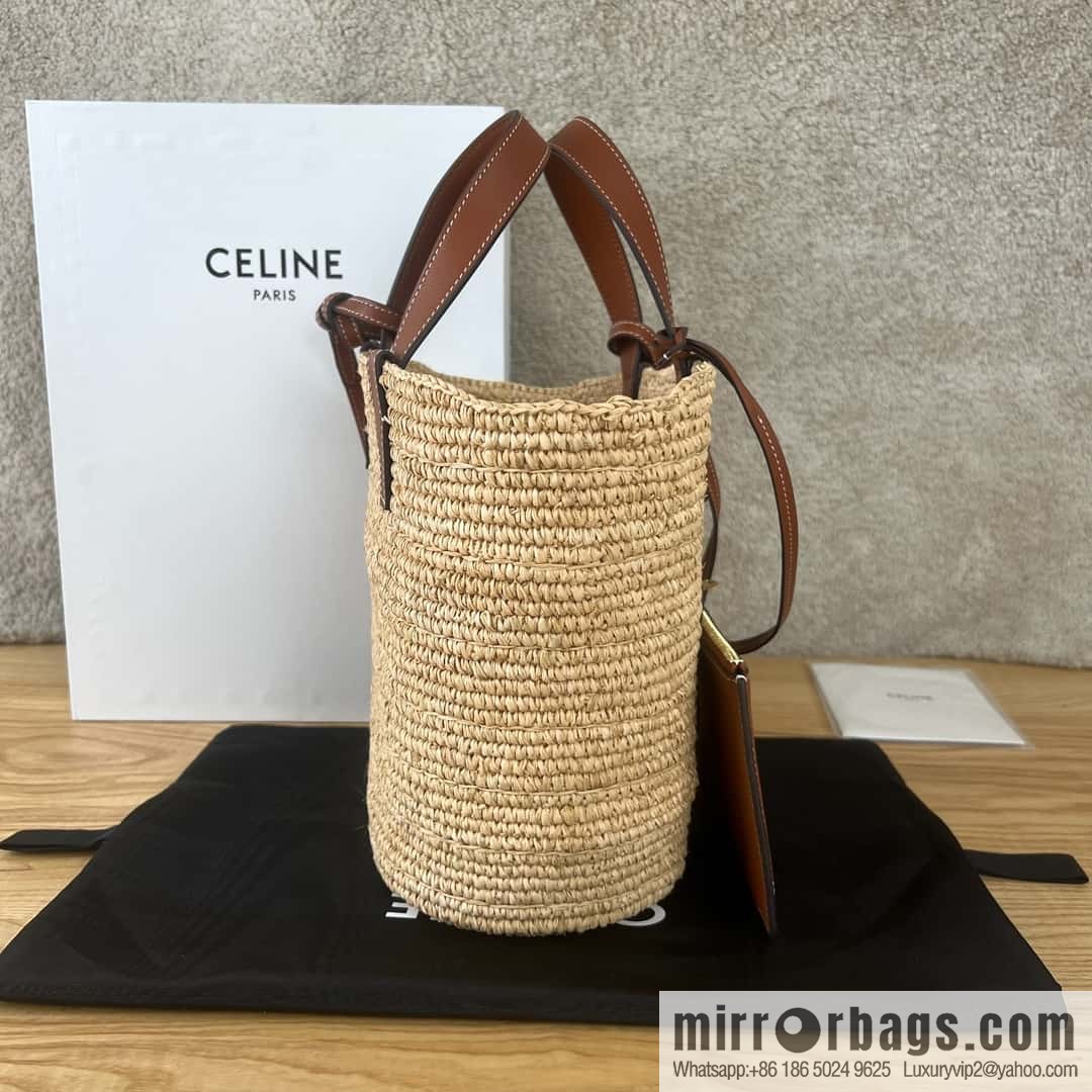 CELINE TEEN Plant material Wagyu leather (fabric) Soft classic basket bag 115802