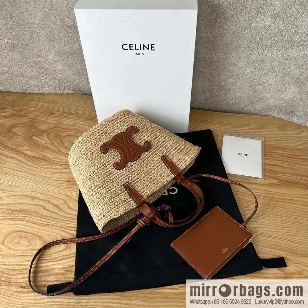 CELINE TEEN Plant material Wagyu leather (fabric) Soft classic basket bag 115802
